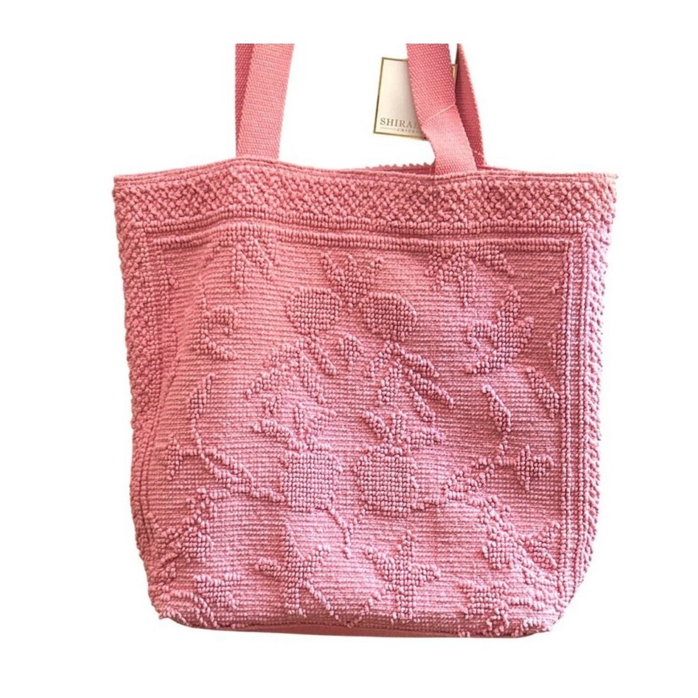 Shiraleah Pink Textured Tote Bag